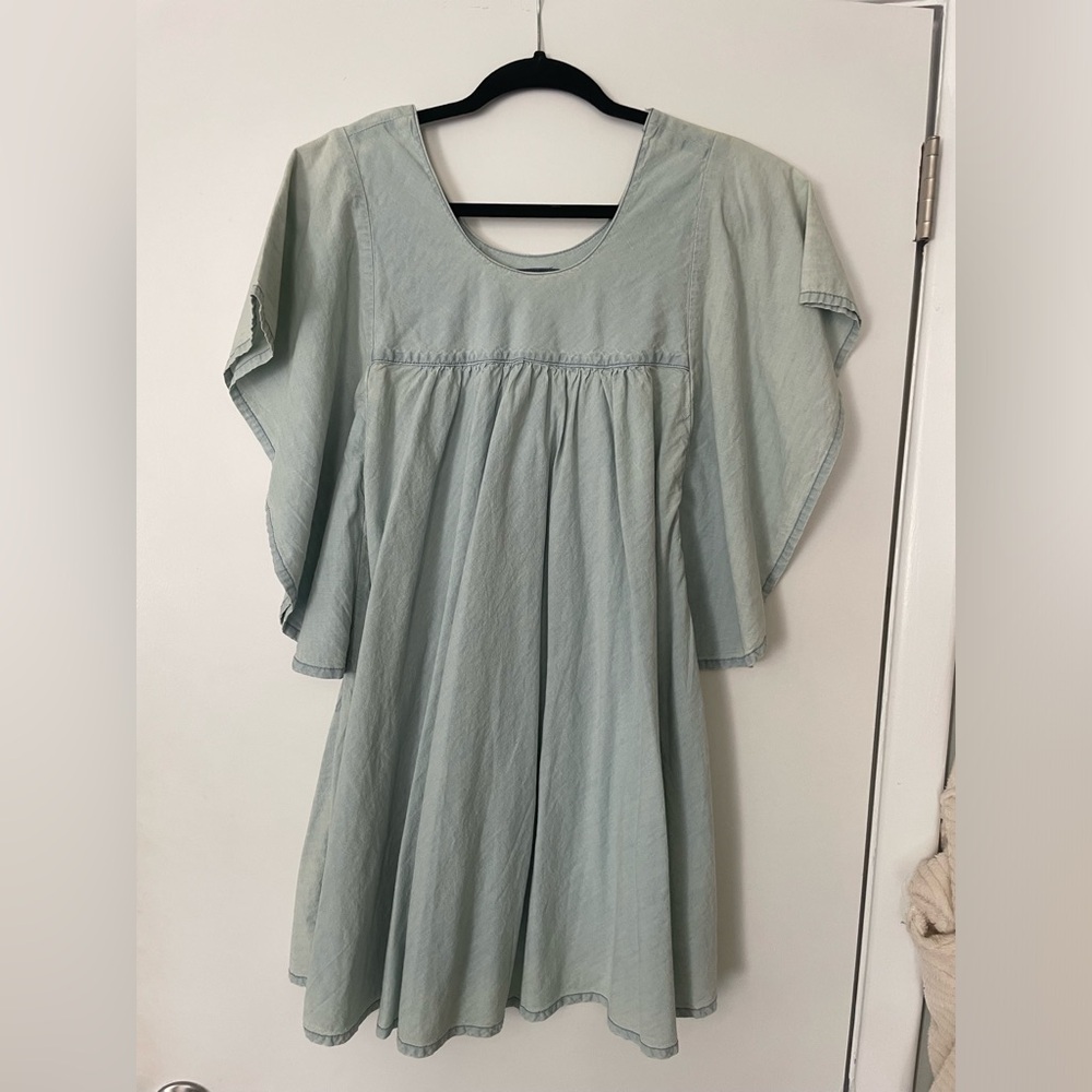 Lucky Brand Mini Denim Cape Dress Size XS